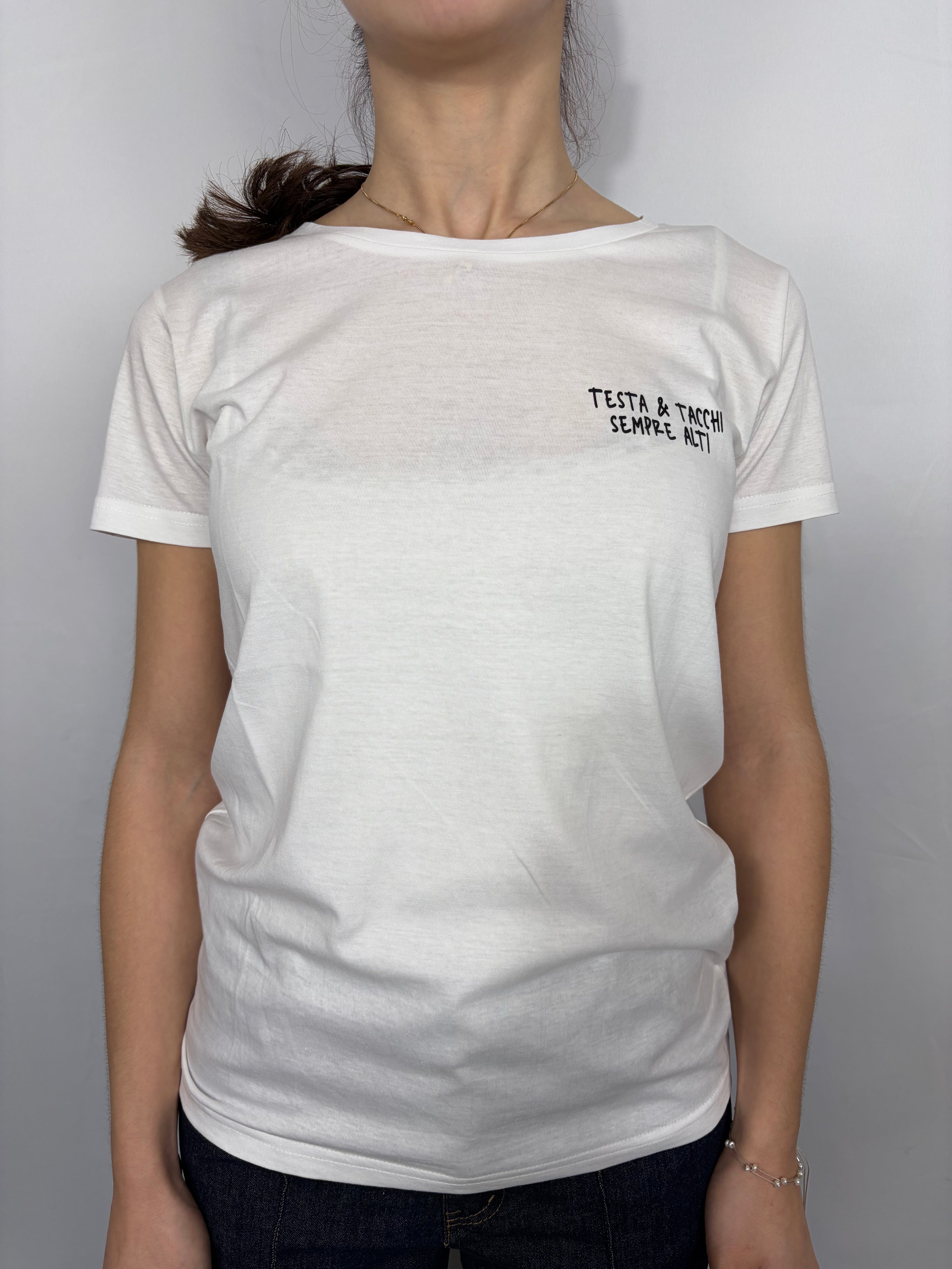 T-shirt “Testa e tacchi alti”