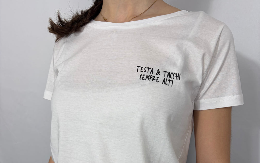 T-shirt “Testa e tacchi alti”
