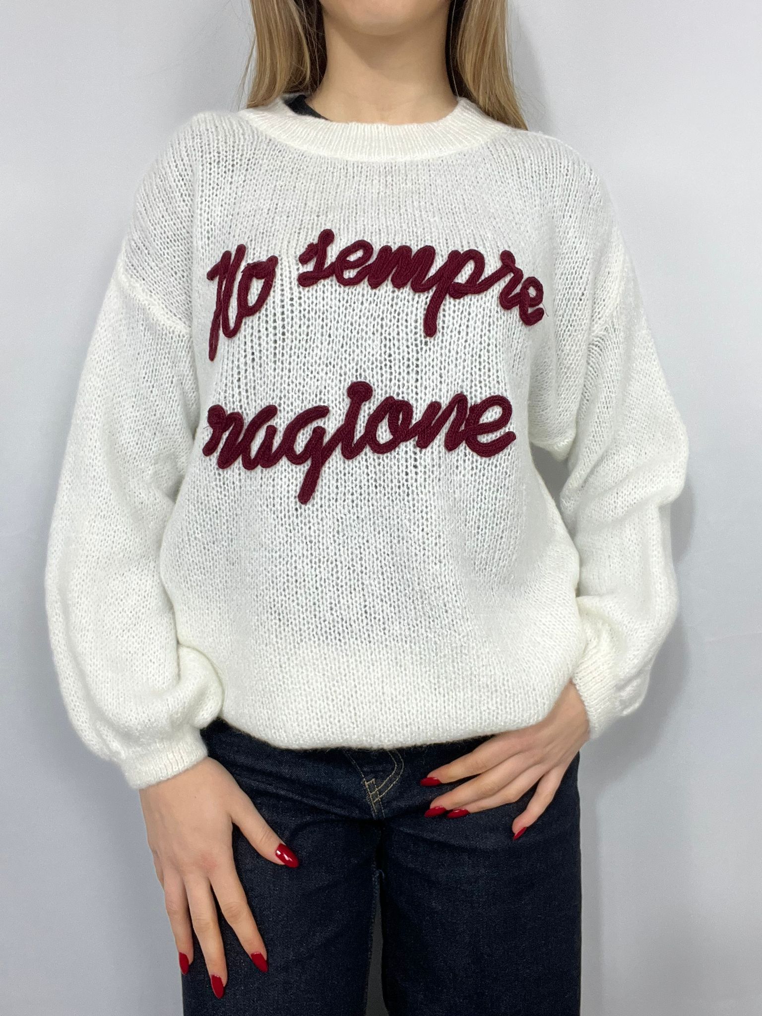 Maglione "HO SEMPRE RAGIONE"
