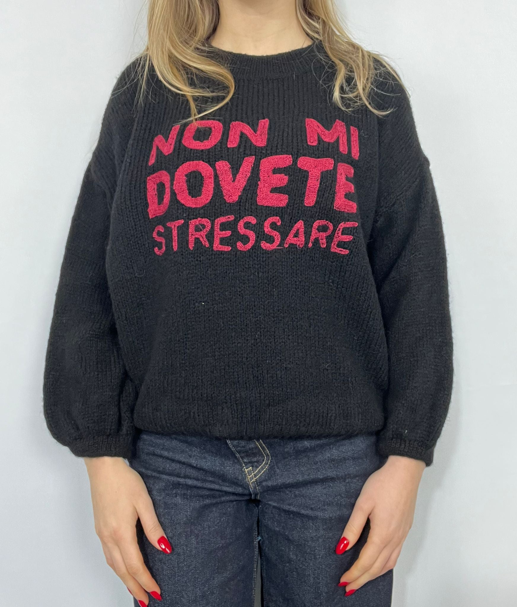 Maglione "NON MI DOVETE STRESSARE"