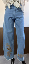 Denim ricamato