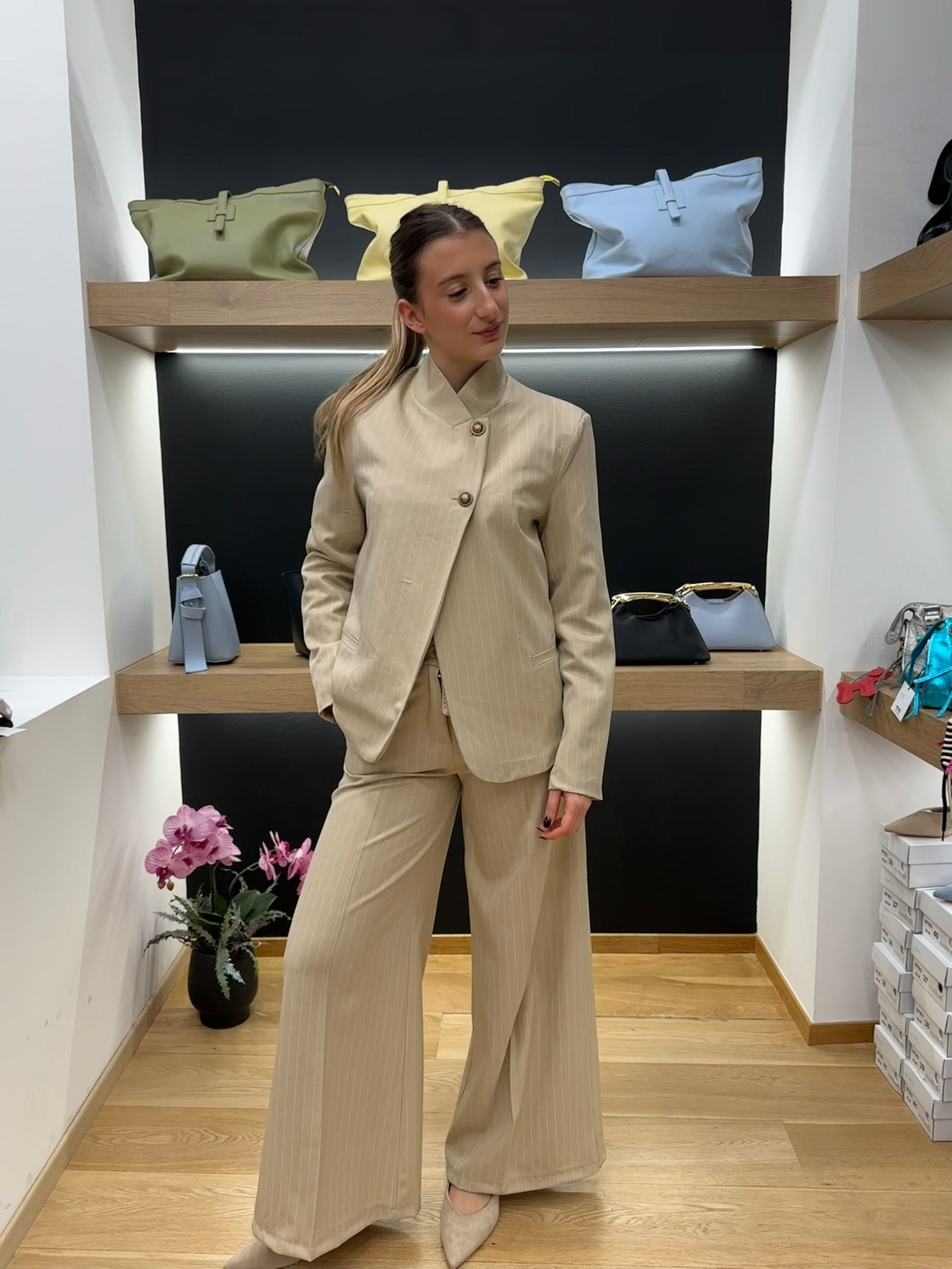 Pantalone gessato