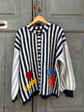 Cardigan a righe