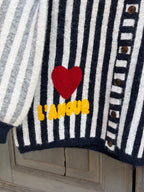 Cardigan a righe