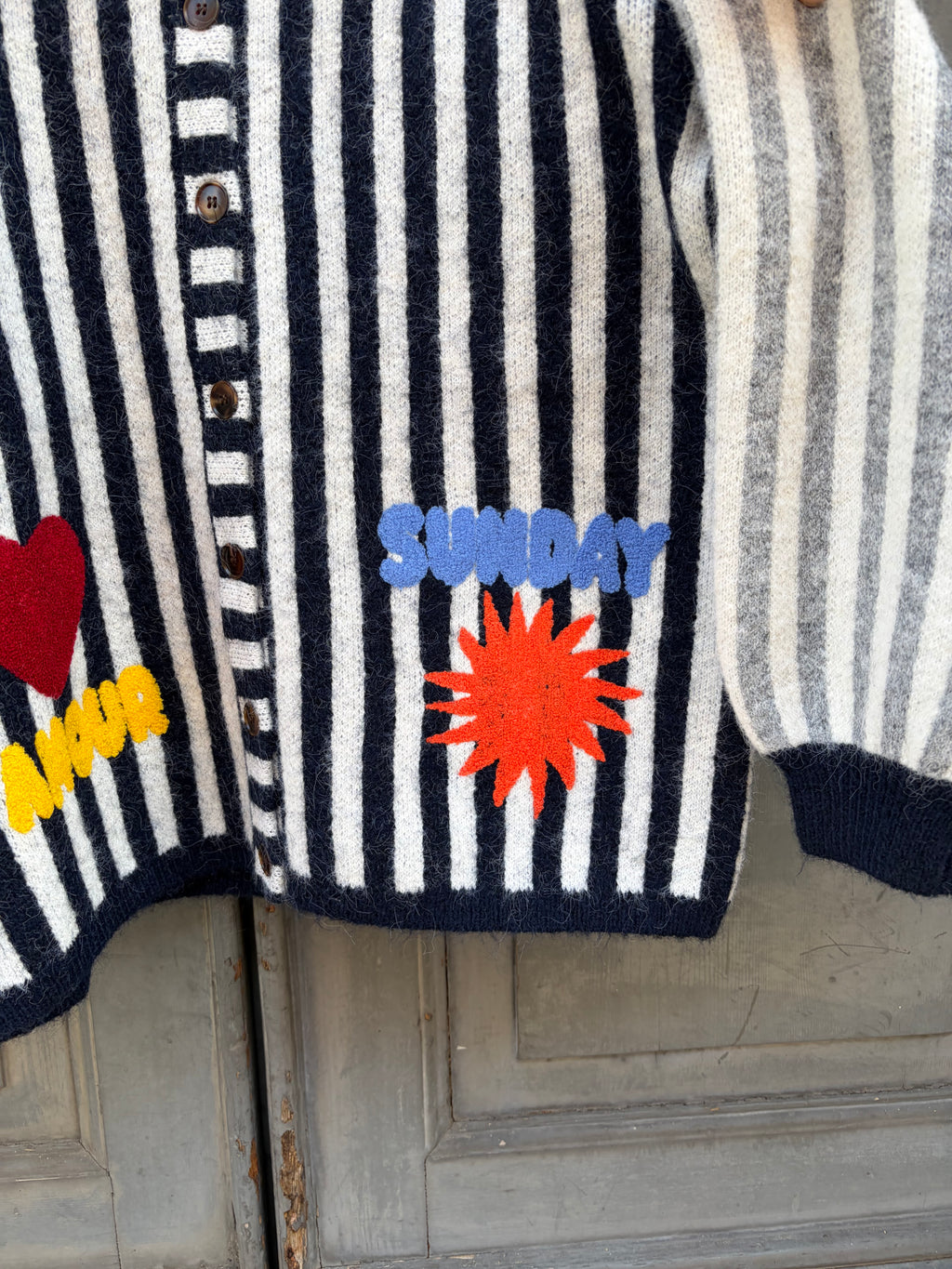 Cardigan a righe