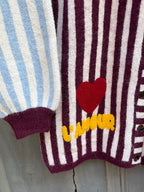 Cardigan a righe