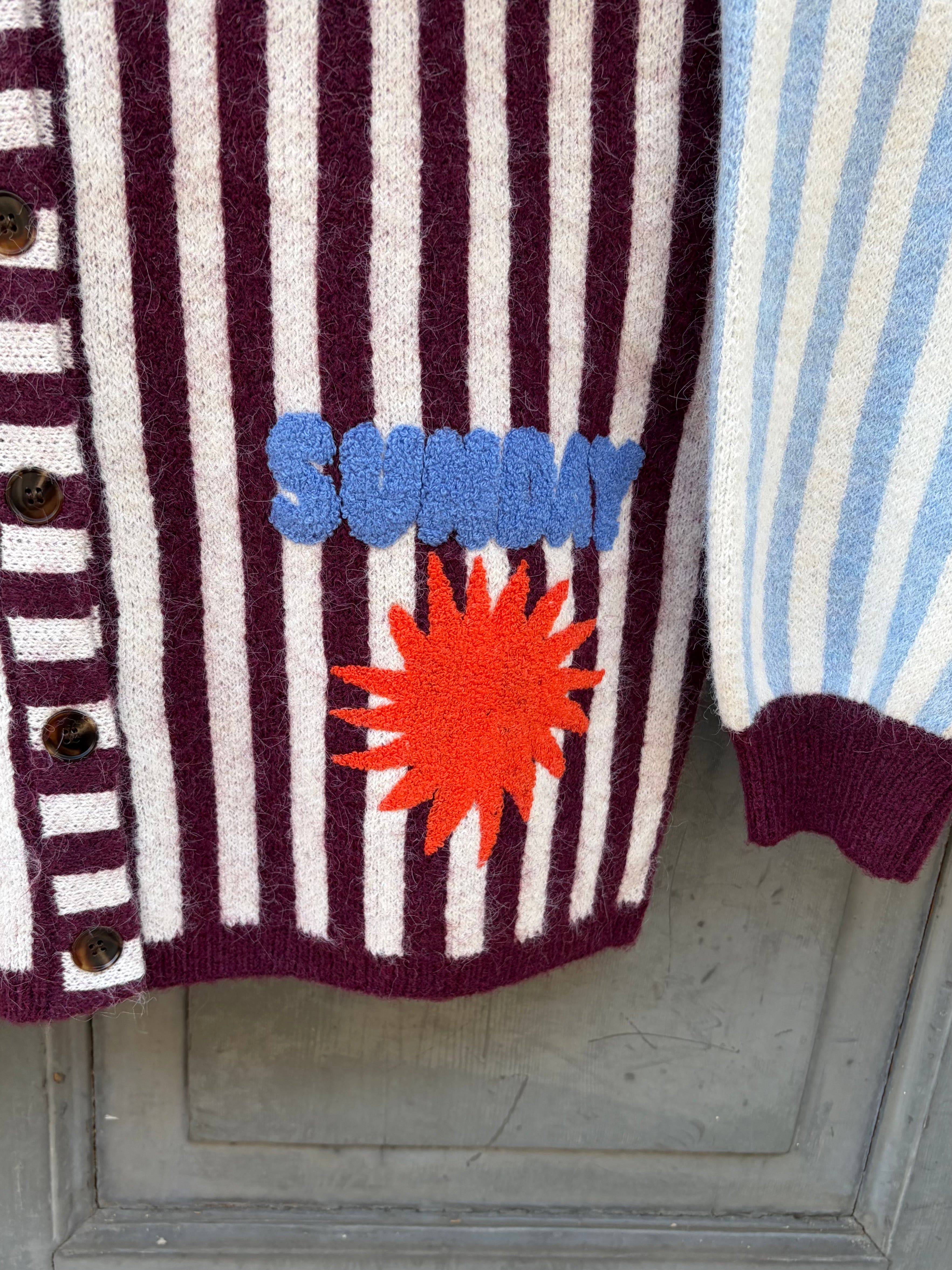 Cardigan a righe