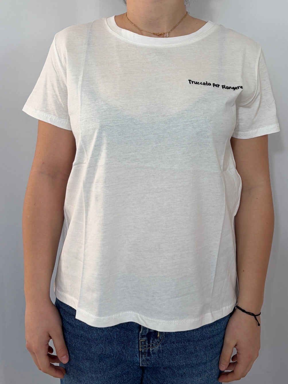 T-shirt "Truccata per piangere"