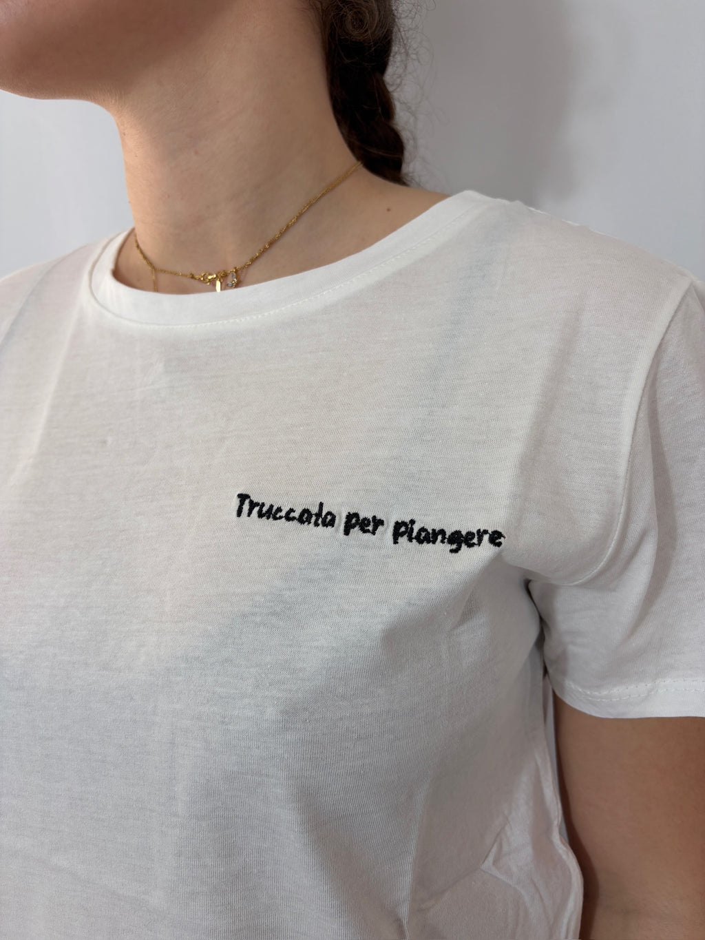 T-shirt "Truccata per piangere"