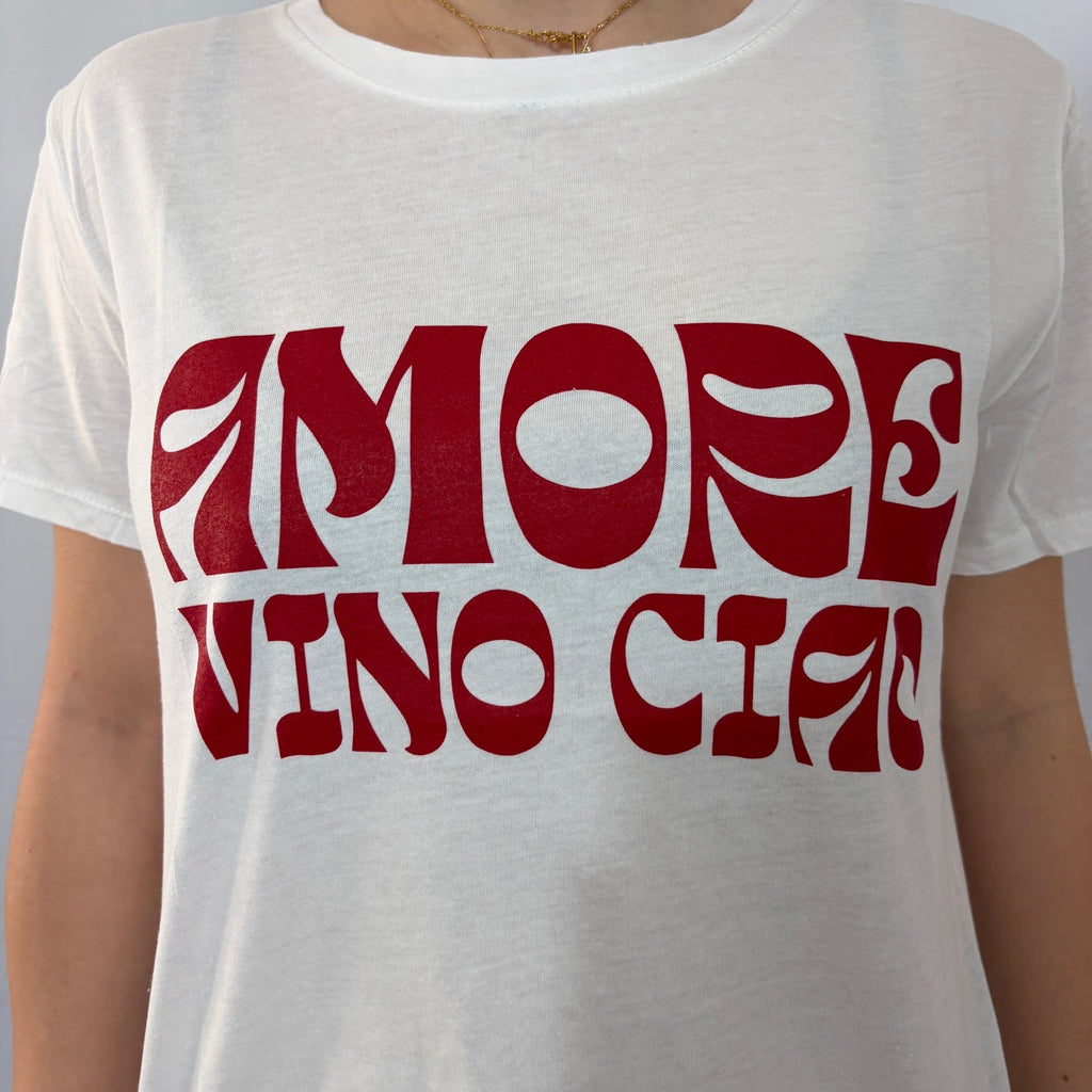 T-shirt "Amore, vino, ciao"