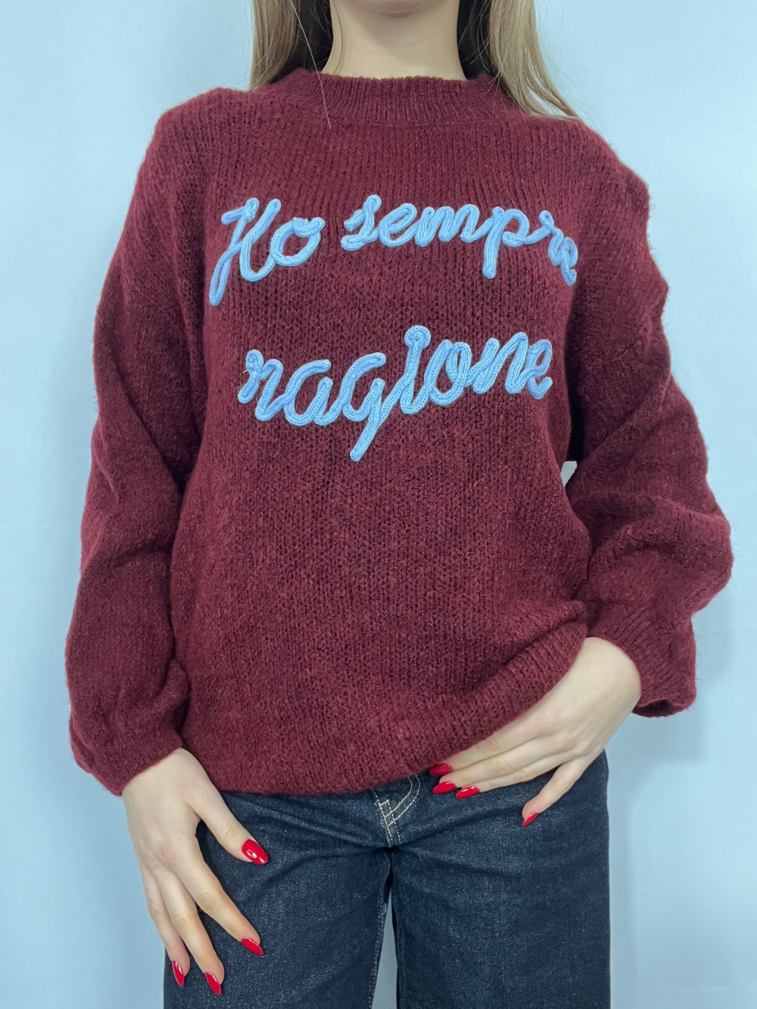 Maglione "HO SEMPRE RAGIONE"